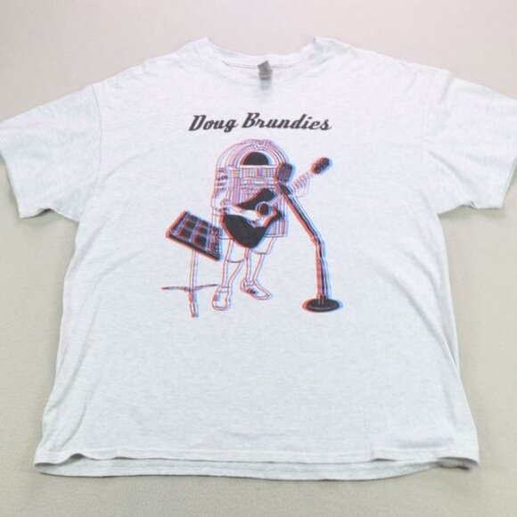 Doug Brundies Shirt Mens XL Short Sleeve Quad Cities IA Human Jukebox - Picture 1 of 5